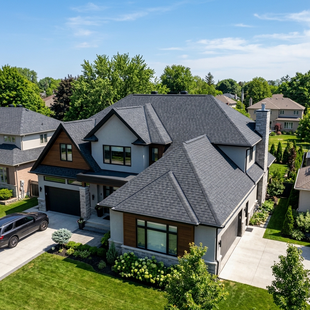 Recent roofing project completion